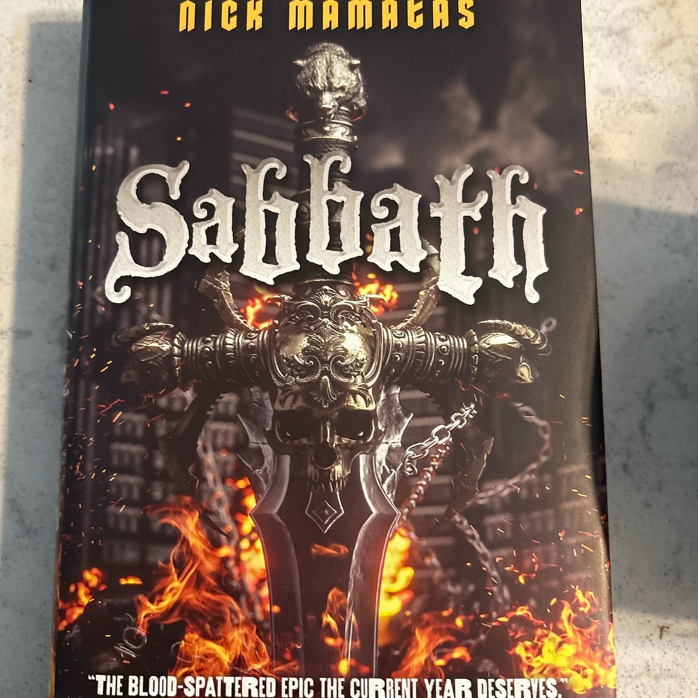 Source Unknown Black and Orange 'Sabbath' Graphic Cover